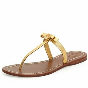 Tory Burch LeighAnne Gold Sandals !!!